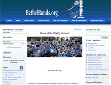 Tablet Screenshot of bethelbands.org